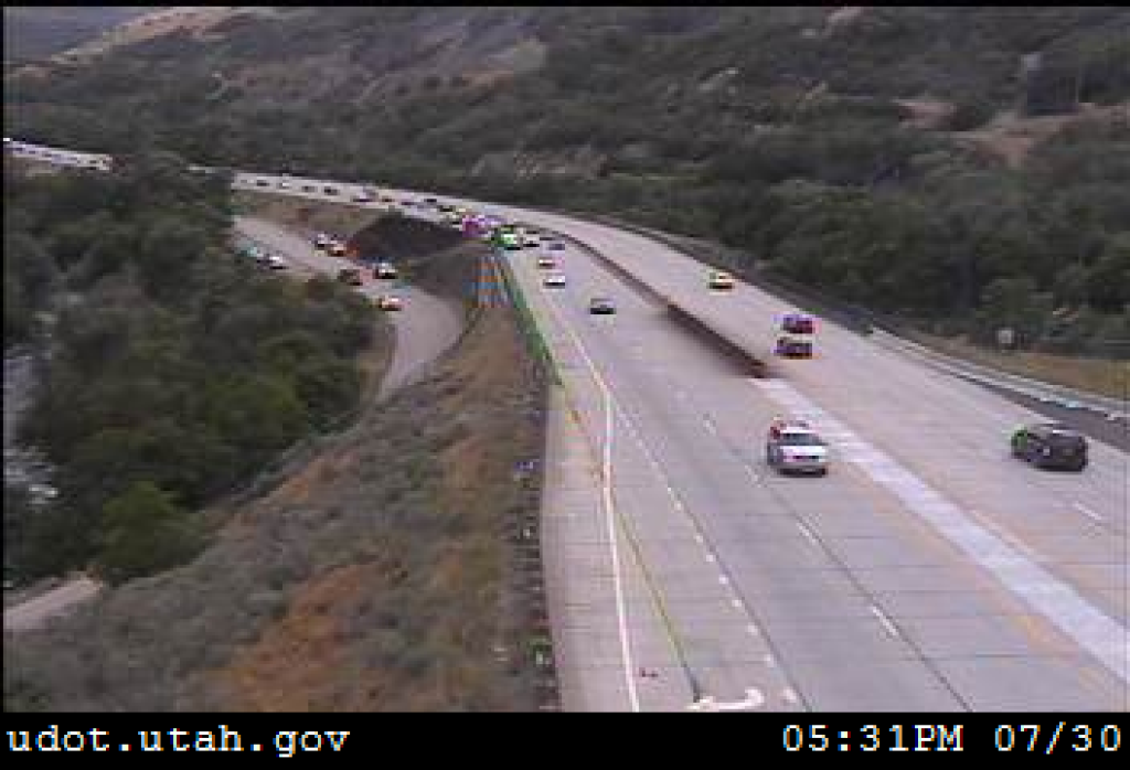 Accident causes small grass fire in Provo Canyon, closes road News